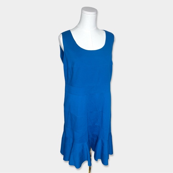 AKRIS PUNTO Knee Length Dress Size 12 Blue Color Sleeveless GUC - Picture 3 of 7